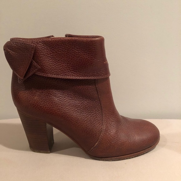Kate Spade - block heeled booties w/ bow